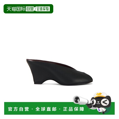 1h可退 香港直邮KHAITE 女士 Cloak 鱼嘴凉拖 F6025942 black黑色