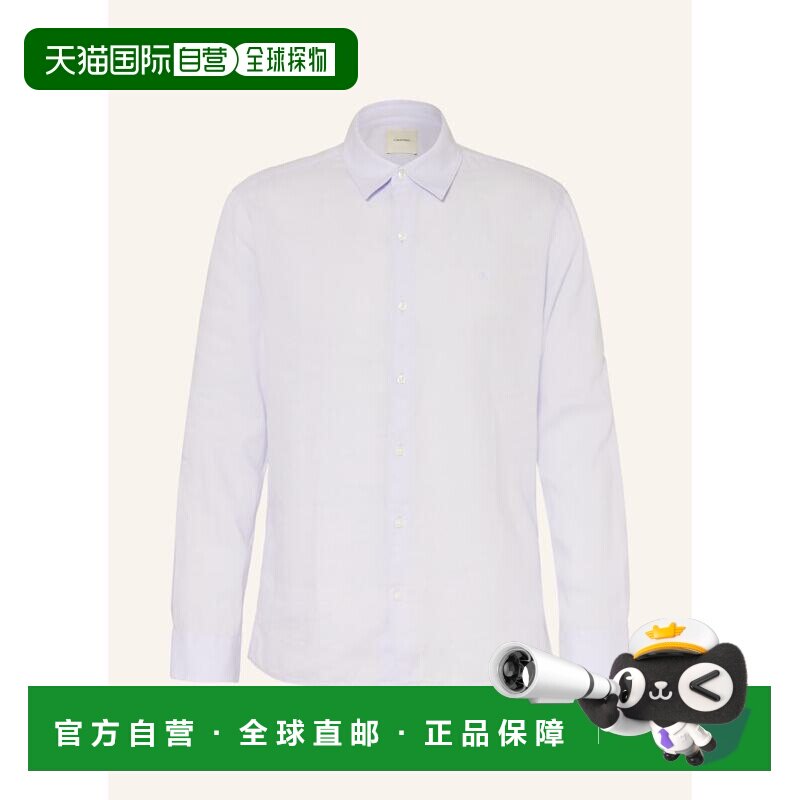 欧洲直邮calvin klein/凯文克莱 男士 衬衫亚麻