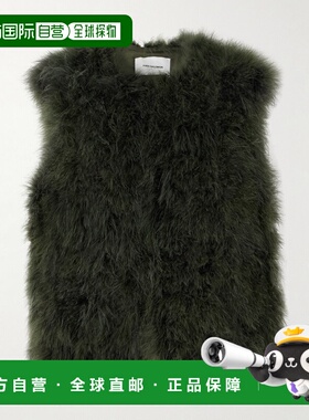 1h可退 香港直邮YVES SALOMON 女士 羽毛背心 26W23WAG15355PLUX