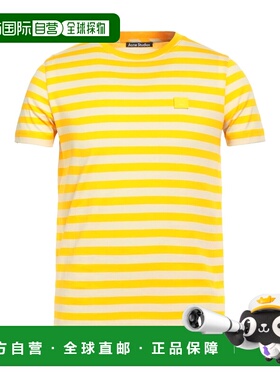 1h可退 香港直邮Acne Studios 艾克妮 男士 T恤 yellow黄色 舒适