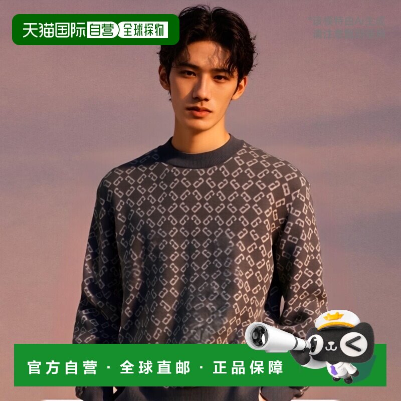 香港直邮Givenchy 徽标圆领毛衣 BM90TH4YKY