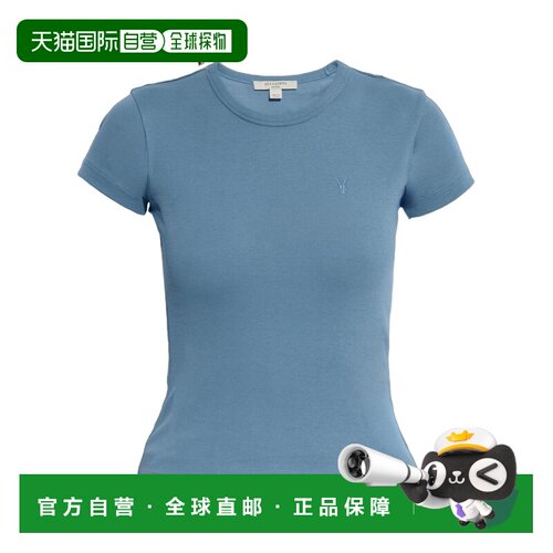 1h可退 香港直邮ALL SAINTS 女士T恤 W285JCPALEBLUE SS2026 蓝色