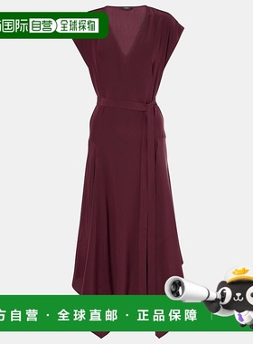 香港直邮JOSEPH 约瑟夫 女士 Goodman 真丝双绉中长连衣裙
