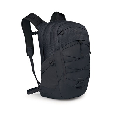 自营欧洲直邮OSPREY Quasar 26男士黑色尼龙双肩背包双肩包