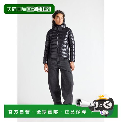 自营欧洲直邮Pyrenex Spoutnic 黑色女士亮面羽绒服
