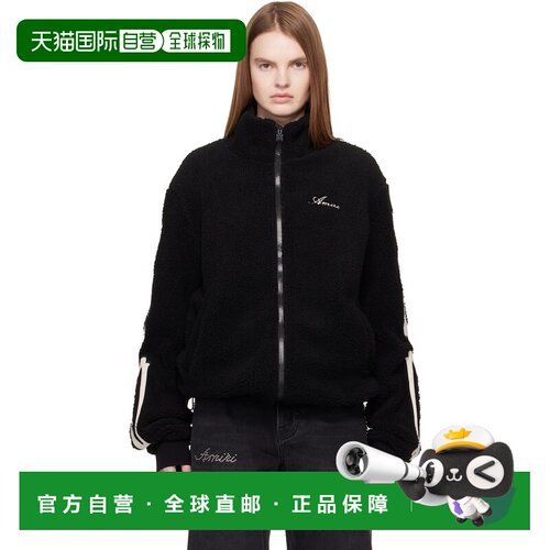 1h可退 香港直邮AMIRI 女士 黑色 Bones Fleece 夹克 AWOUJA1001