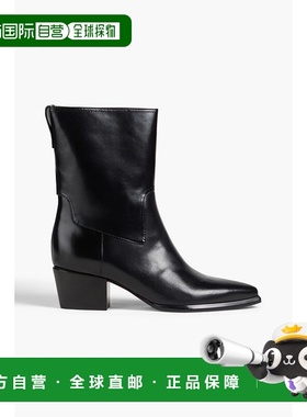 香港直邮VINCE 女士 Arlington 皮质短靴 J2447L1001BLACK