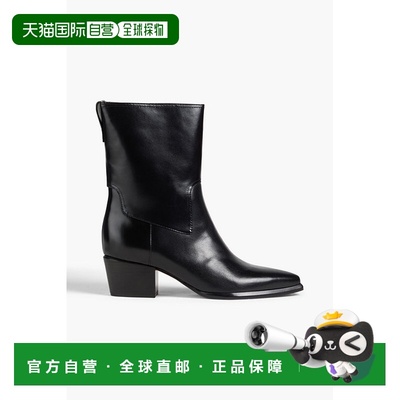 香港直邮VINCE 女士 Arlington 皮质短靴 J2447L1001BLACK