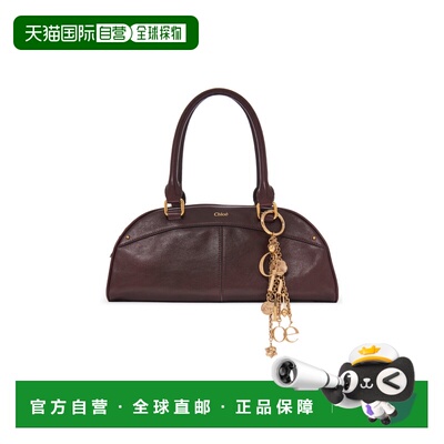 1h可退 香港直邮Chloe 蔻依 女士 Charm-Detailed 小牛皮保龄球包