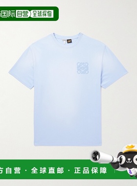 LOEWE 罗意威 男士 短袖T恤 H616Y22X97 BLUE 蓝色男装时舒适