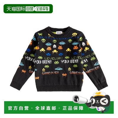 1h可退 香港直邮Molo 女童 Barri 羊毛混纺毛衣童装 colorful花色