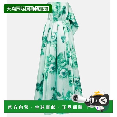 1h可退 香港直邮EMILIA WICKSTEAD 女士 Merope 无肩带花朵礼服