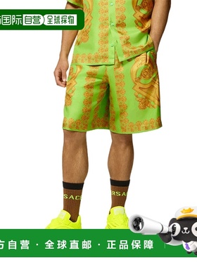 香港直邮Versace BAROCCO 660真丝短裤 10024761A05710范思哲