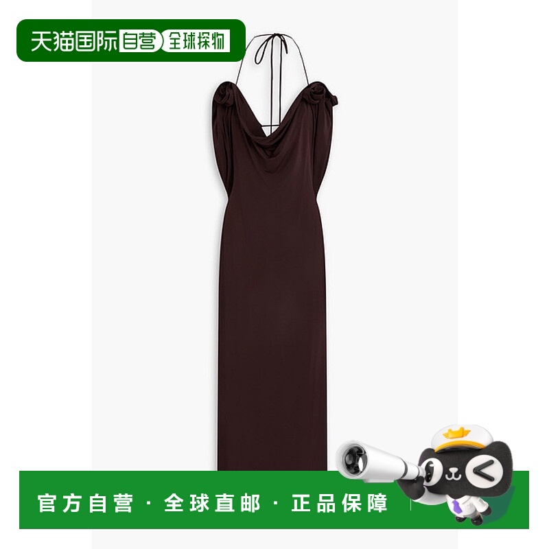 1h可退 香港直邮magda butrym 女士 花朵装饰弹性针织中长连衣裙