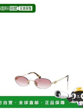 1h可退 香港直邮miu miu/缪缪 25FW 椭圆太阳镜 Women