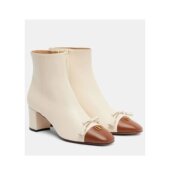 华伦天奴 皮质短靴女鞋 女士 香港直邮Valentino Valet Roi