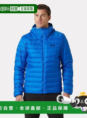 自营欧洲直邮Helly Hansen 男士蓝色聚酰胺Verglas连帽羽绒服2.0