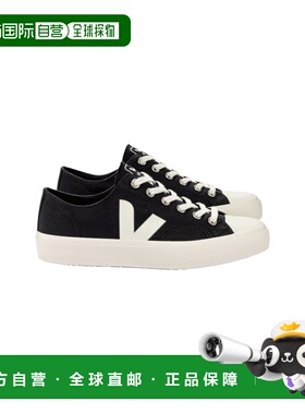 自营欧洲直邮Veja Wata II女士黑色/米白色棉低帮运动鞋