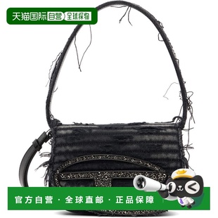 1h可退 香港直邮Diesel 迪赛 女士 黑色 1DR 单肩包 X08396P8398