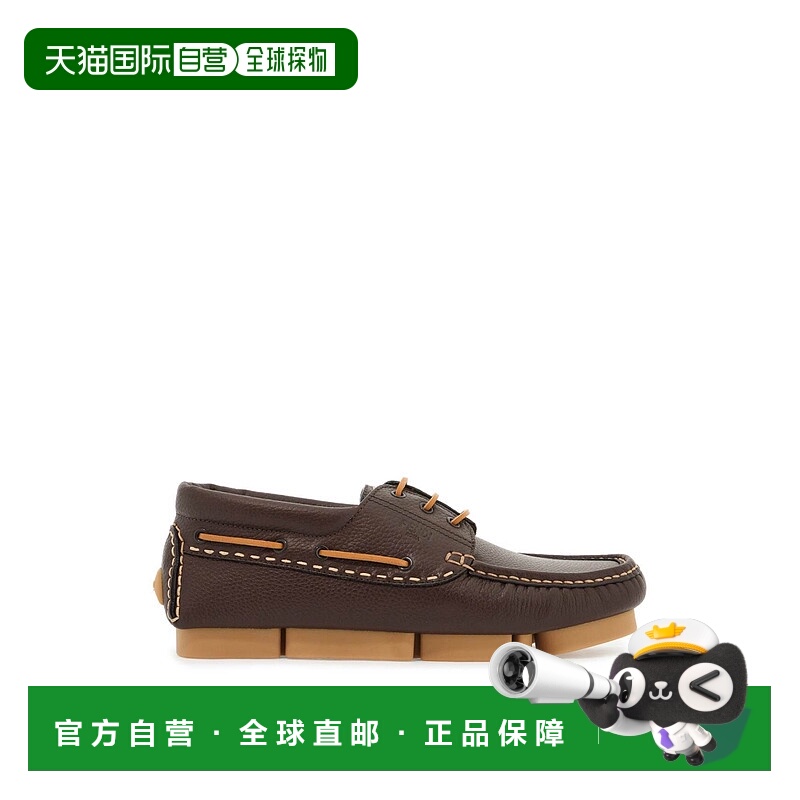 香港直邮Fendi 芬迪 男士 DECK 徽标绑带鞋 7D1685TDKF0QR5BROWN