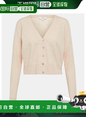 1h可退 香港直邮VINCE 女士 羊毛羊绒混纺针织开衫 beige米色 舒