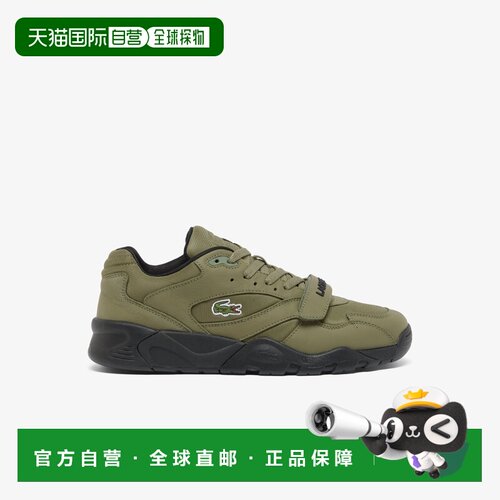 欧洲直邮自营Lacoste法国鳄鱼 Game Trainer Pro男士橄榄绿皮革运