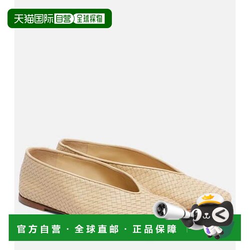香港直邮Bottega Veneta 葆蝶家 女士 Rosa 芭蕾舞编织皮质单鞋鞋