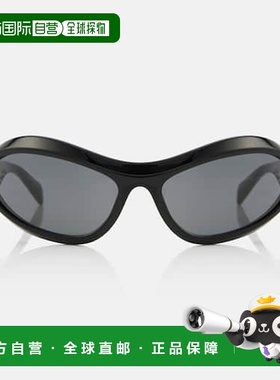 香港直邮Prada 普拉达 女士 椭圆形太阳眼镜 black黑色 舒适时尚