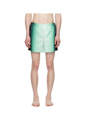 1h可退 香港直邮Casablanca 男士 绿色 & 黑色 Gradient Monogram