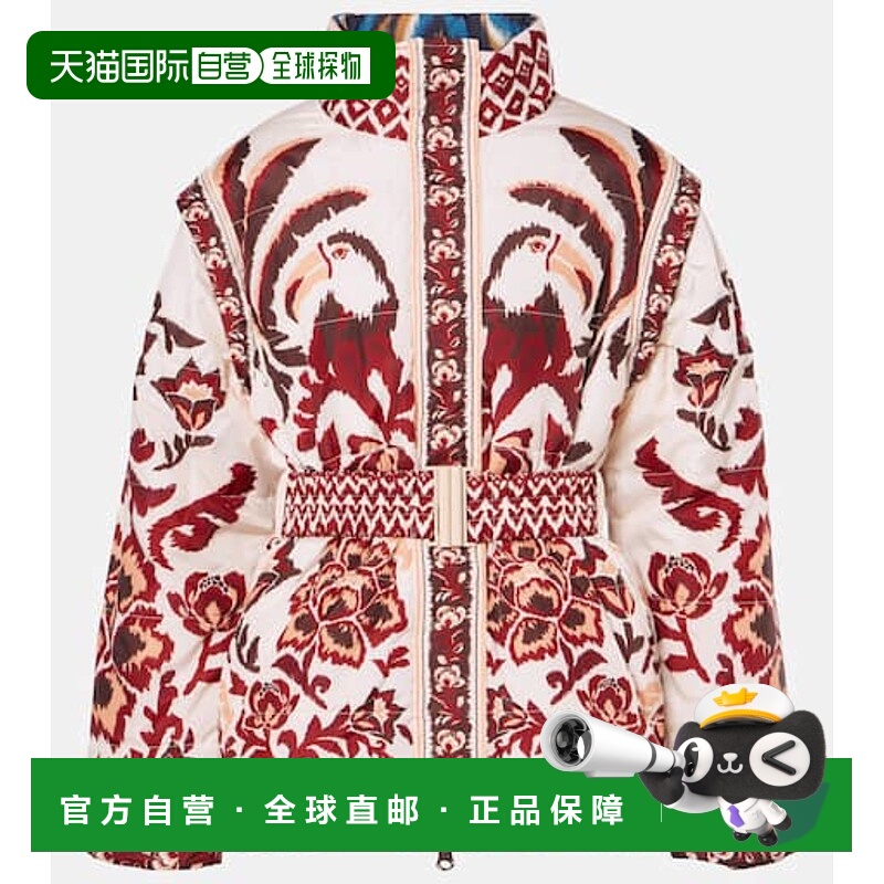 1h可退 香港直邮FARM RIO 女士 可反穿印花蓬松夹克 colorful花色