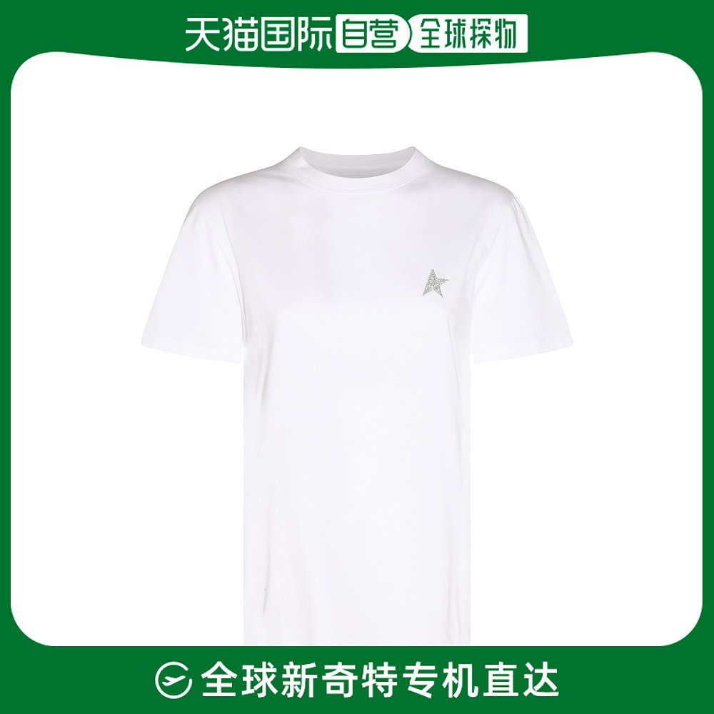 香港直邮GOLDEN GOOSE 女士GOOSE GWP01220P00059480185 金色T恤