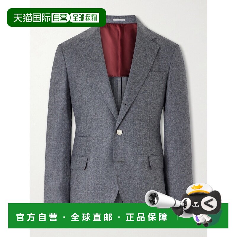 美国直邮Brunello Cucinelli 布内罗 古奇拉利 男士 初剪羊毛西装