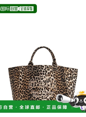 1h可退 香港直邮GANNI 甘尼 女士 豹紋購物袋 A7161 colorful花色