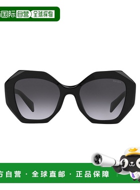 1h可退 香港直邮Prada 普拉达 女士 徽标太阳镜 PR16WS black黑色