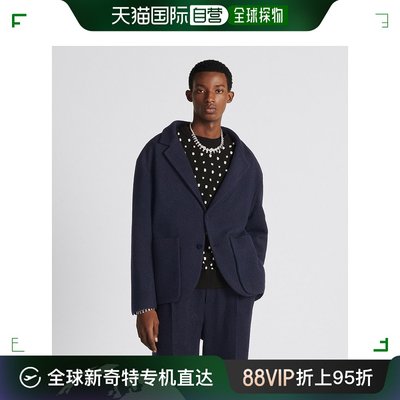 香港直邮DIOR HOMMEDior Homme 男款海军蓝初剪羊毛西服 343C259C