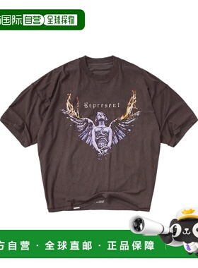 1h可退 香港直邮Represent 男士 and Polos T恤黑色上衣 MLM10017