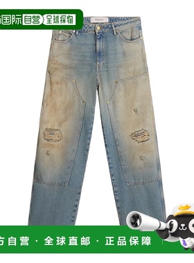 香港直邮Golden Goose Deluxe Brand 腰带环牛仔长裤 GMP01942.P0