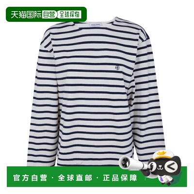 1h可退 香港直邮Anine Bing 女士T恤 A0811995STR15NAVY SS2026