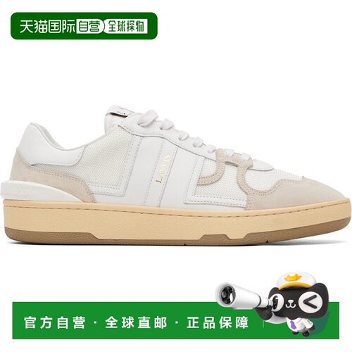 香港直邮Lanvin 朗雯 男士 白色 Clay 运动鞋 FUSKDK00NASHP2500