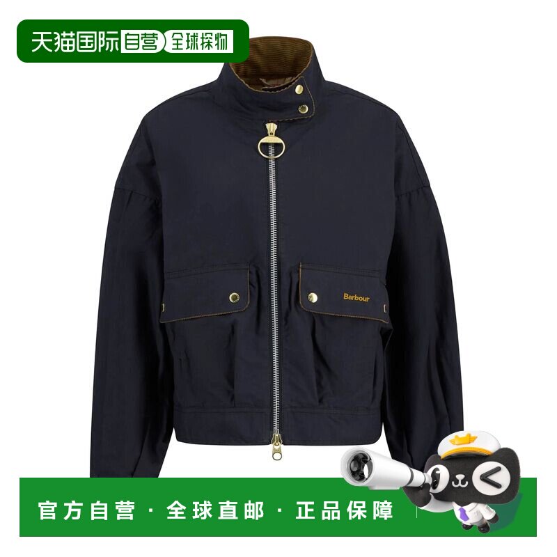 香港直邮Barbour 女士户外风衣 LCA0397NY71 SS2026 黑色 拉链夹