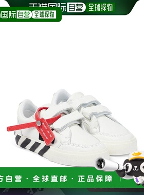 1h可退 香港直邮Off-white 男童 Vulcanized 低帮皮质运动鞋童鞋