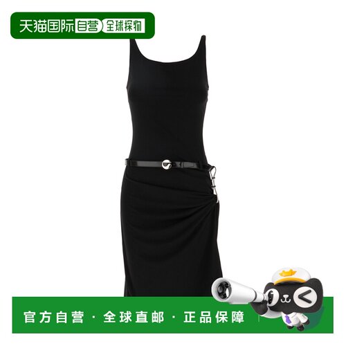 香港直邮Coperni 女士 黑色聚酯连衣裙 COPR307F5022BLK