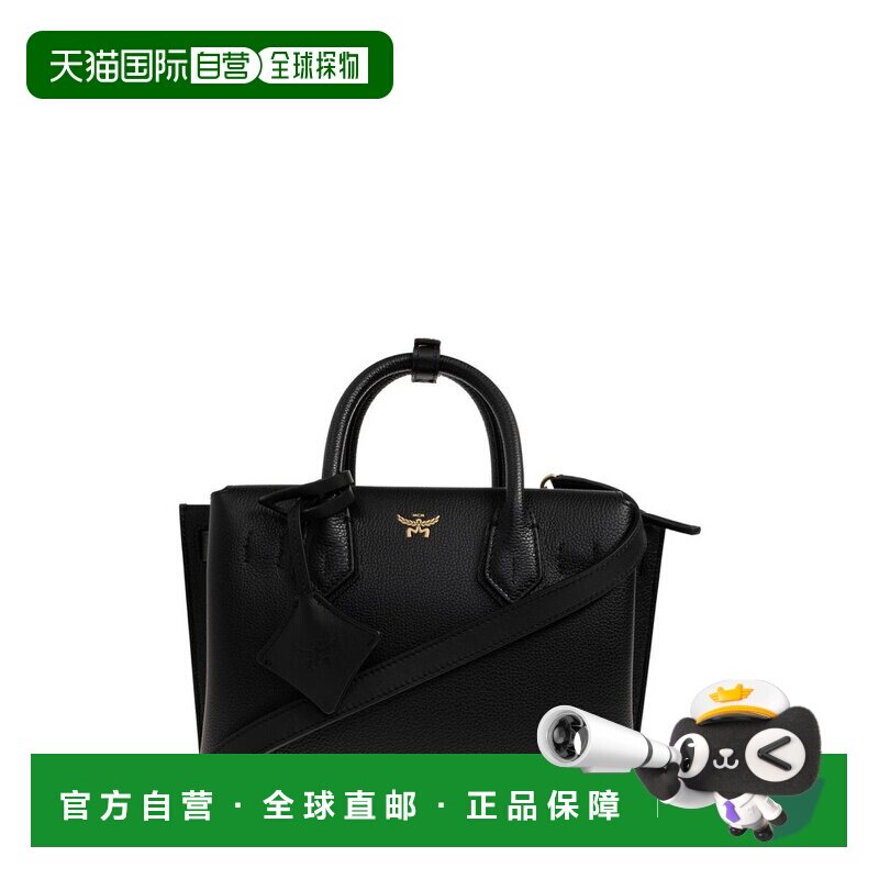 1h可退 香港直邮MCM 女士 Milla 小號手提包 MWTGSMA02 black黑色