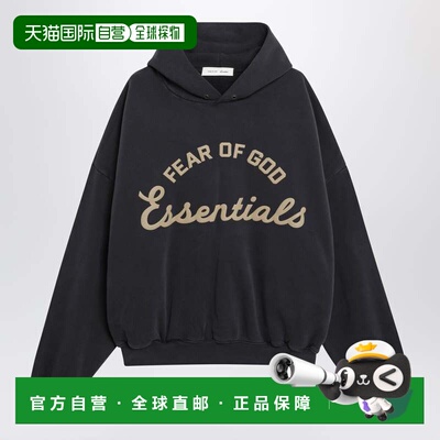1h可退 香港直邮essentials fear of god 男士 90s 训练黑色棉质