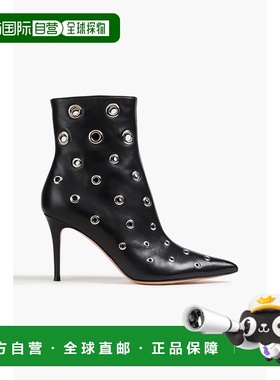 香港直邮Gianvito Rossi 吉安维托 罗西 女士 Lydia 打孔精饰皮质