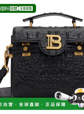 1h可退 香港直邮Balmain 巴尔曼 女士 黑色 B-Buzz 23 Crocodile-