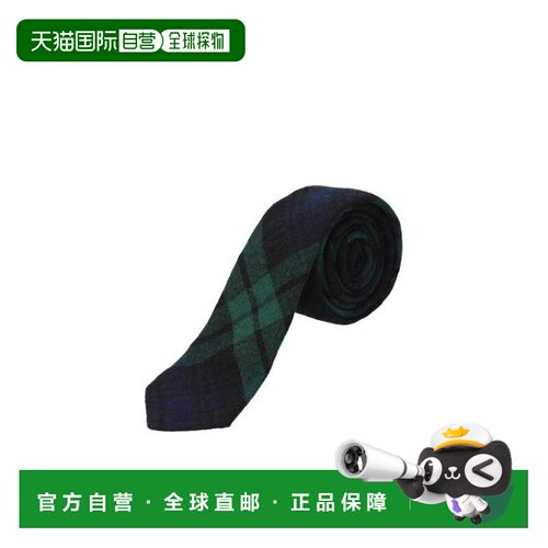 香港直邮Burberry Burberry Ties Men Virgin Wool Green Blue Na