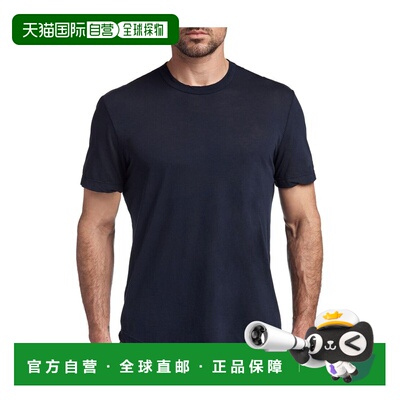 香港直邮James Perse 男士T恤 MKJ3360DEEP AW2022 黑色 短袖圆领