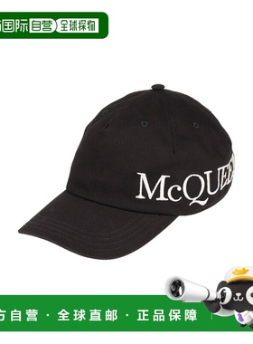 香港直邮mcqueen 亚历山大 麦昆 男士 帽子 black黑色 舒适时尚