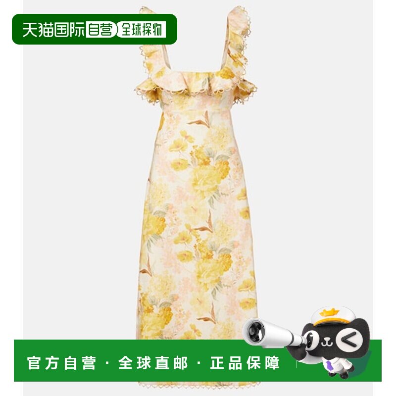 香港直邮ZIMMERMANN/Como女士中长连衣裙 性感 【付后1h可退】